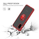Wholesale Tuff Slim Armor Hybrid Ring Stand Case for Motorola Moto G Power (2020) (Red)